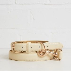 BARC LONDON Classic Cream Leather City Dog Lead